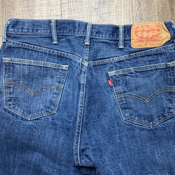 Levi Strauss / Levi's 501 button fly jeans, sz 38 x 34 - Picture 7 of 13
